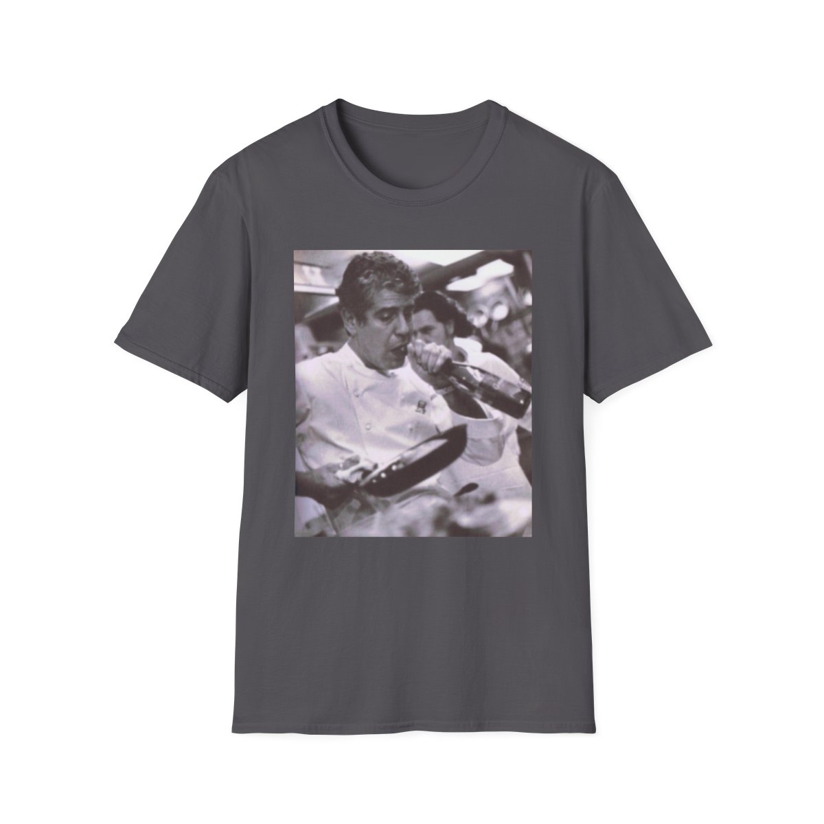 Anthony Bourdain Photo T-Shirt | Chef Portrait Tee, Culinary Icon | Anthony Bourdain Merch - alternate angle 4, merchandise
