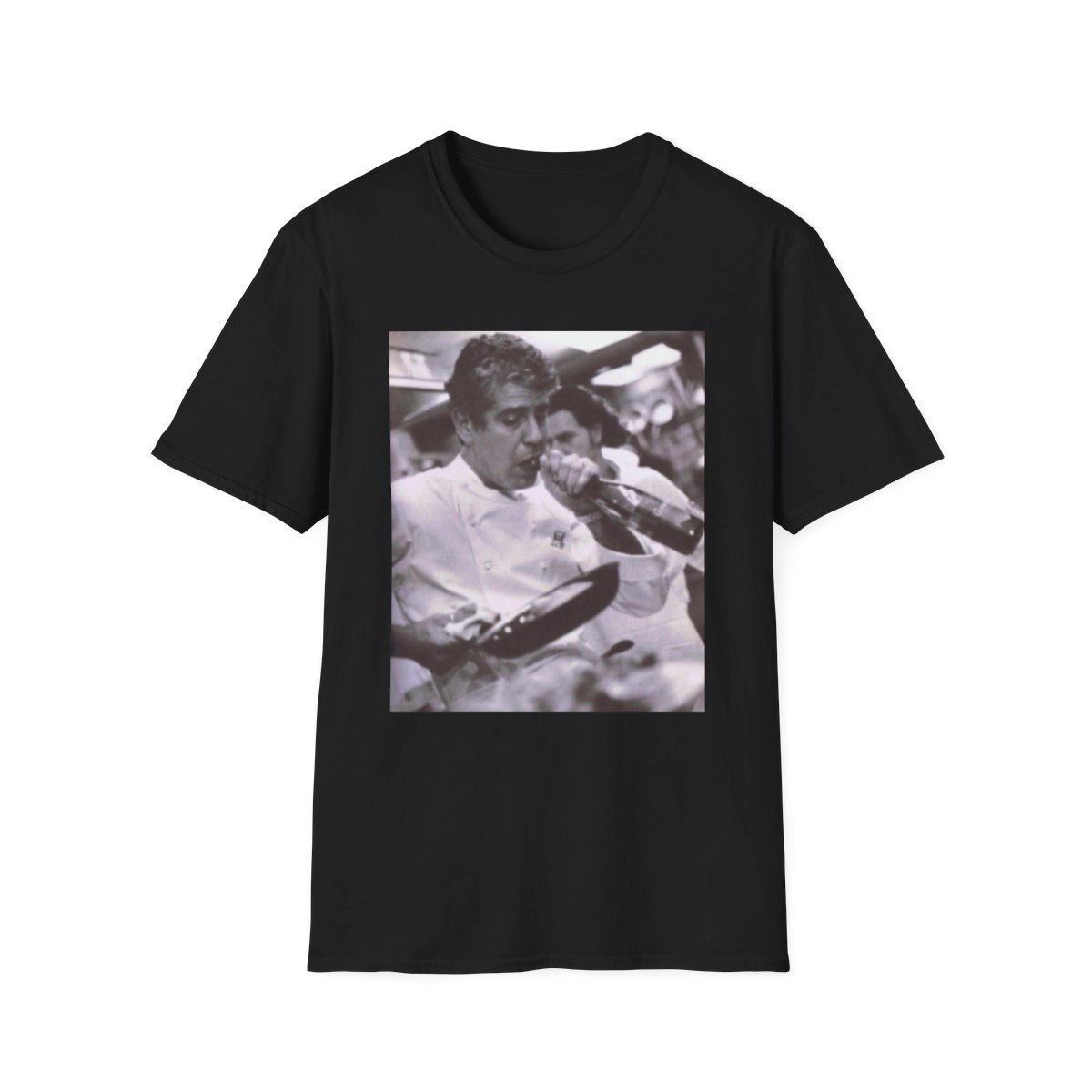 Anthony Bourdain Photo T-Shirt | Chef Portrait Tee, Culinary Icon | Anthony Bourdain Merch - alternate angle 2, merchandise