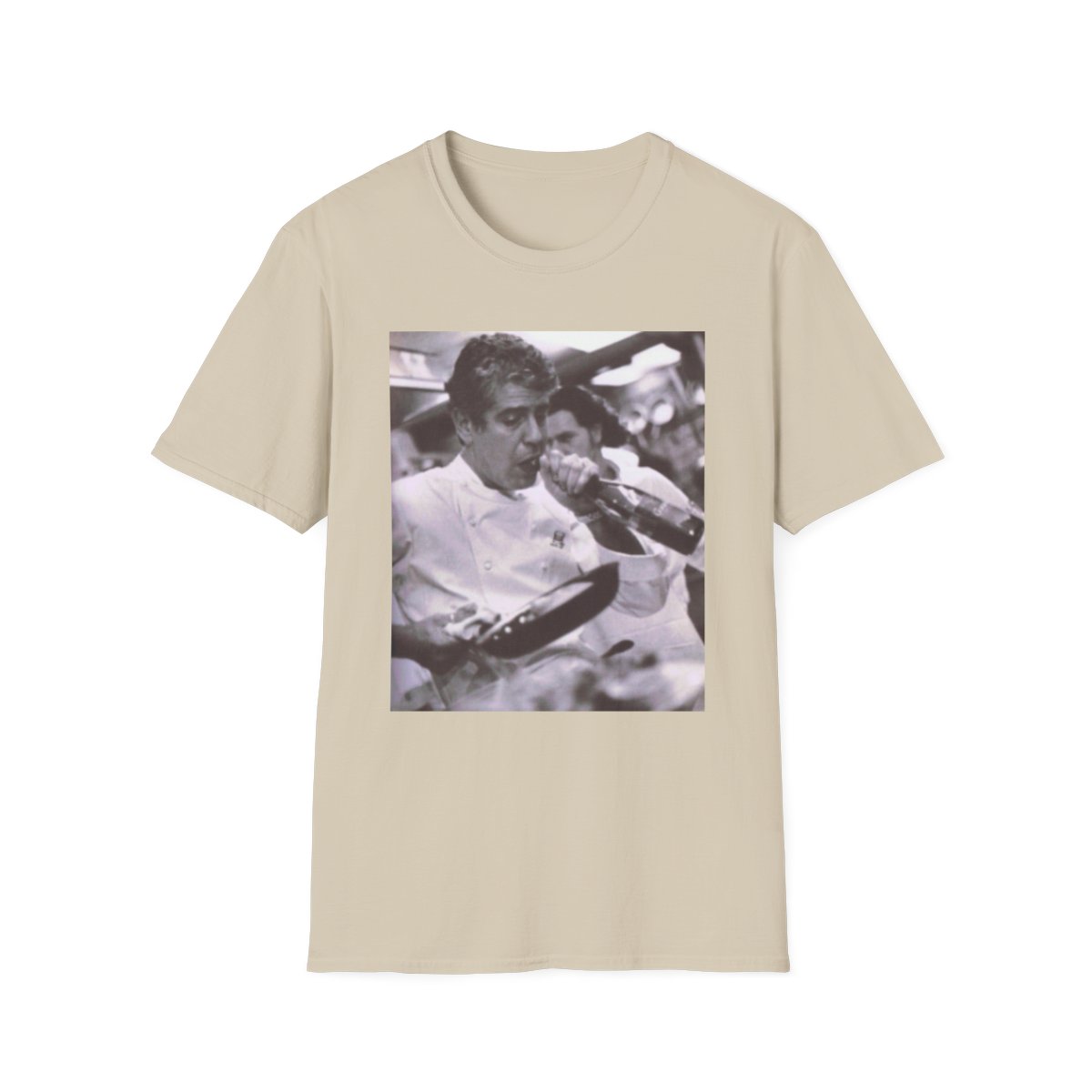 Anthony Bourdain Photo T-Shirt | Chef Portrait Tee, Culinary Icon | Anthony Bourdain Merch - alternate angle 3, merchandise